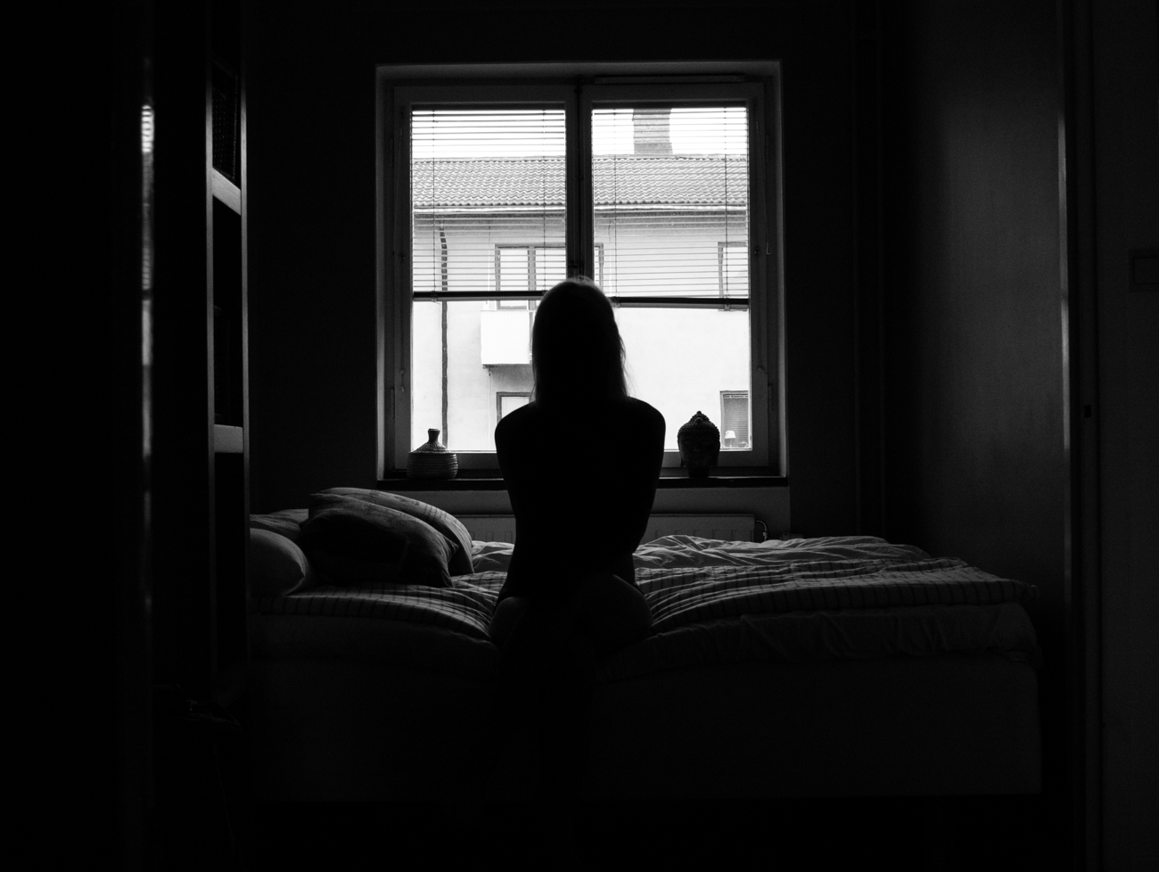 Camilla in our bedroom
