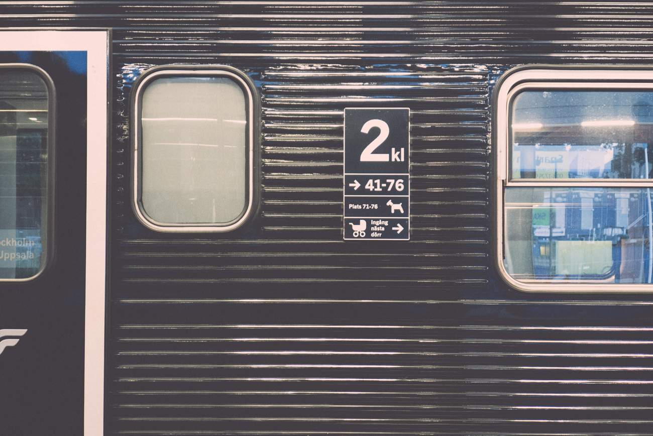 Alone on a train